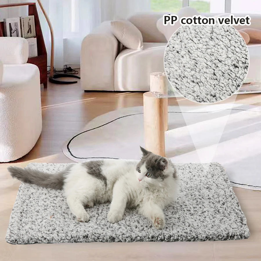 Self-Heating Pet Mat, Super Soft Aluminum Film Dog Mattress for Sleeping, Cat and Dog Bed Mat for Small and Medium Cats Dogs